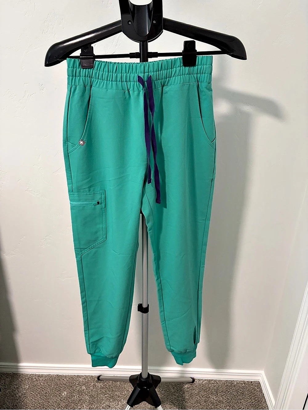 FIGS Zamora Jogger Turquoise Size XS NWT